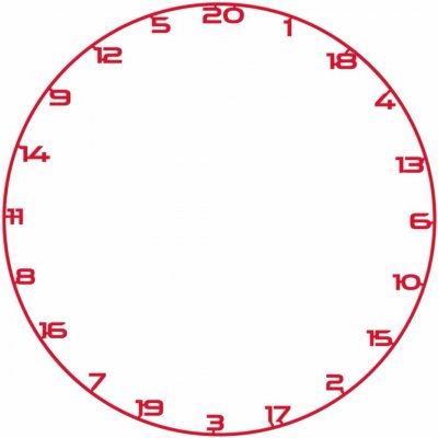 Bullet Custom Number Ring náhradní kruh s čísly pro sisalové terče red – Sleviste.cz