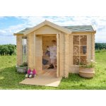 Timbela Dřevěný domeček pro děti M520 s podlahou 223 x 118 cm – Sleviste.cz