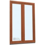 Kömmerling balkonové dveře 70 AD O+OS klapačka levé zlatý dub/bílá 120 x 220 cm jednostranná klika + madýlko + PVC rám – Zboží Mobilmania