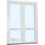 Kömmerling balkonové dveře 70 AD O+OS klapačka s příčkou levé bílá 150 x 230 cm oboustranná klika + FAB + hliníkový práh – Hledejceny.cz