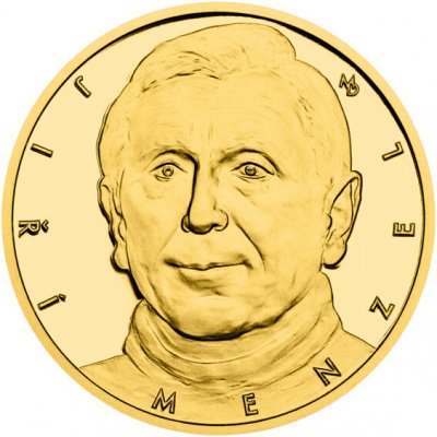 Česká mincovna Zlatá čtvrtuncová medaile Jiří Menzel proof číslováno 7,78 g – Zboží Dáma