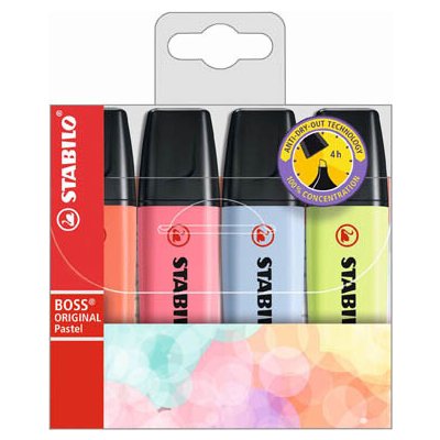 Stabilo Boss Original Pastel sada 4 ks New 269916 – Hledejceny.cz