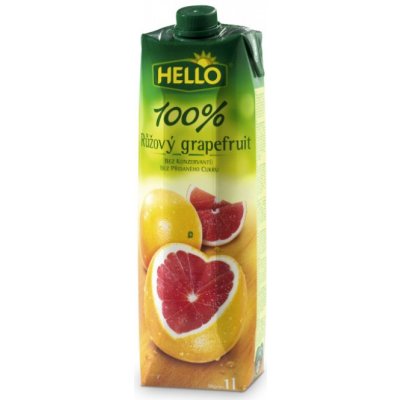 Hello růžový Grapefruit 100% 1 l – Zboží Dáma