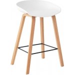 Somcasa Ruth s dřevěnou podnoží 74 cm bílá plastová – Zboží Dáma