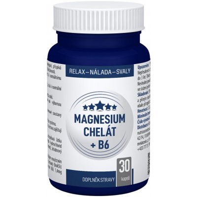 Clinical Magnesium chelát + B6 30 kapslí – Hledejceny.cz