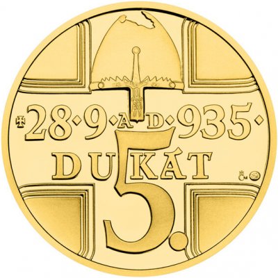 Česká mincovna Zlatý 5-dukát sv. Václava se zlatým certifikátem - ak. mal. Vladimír Pavlica proof 17,45 g – Hledejceny.cz