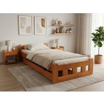 Textilomanie Naomi zvýšená olše s lamelovým roštem Matrace Somnia 18 cm – Zboží Dáma