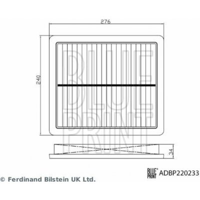 Vzduchový filtr BLUE PRINT ADBP220233 – Hledejceny.cz