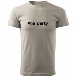 #na_party Klasické pánské triko Ledově šedá