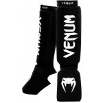 Venum Kontact Shin Guards, Black/Silver Velikost: XL – Zbozi.Blesk.cz