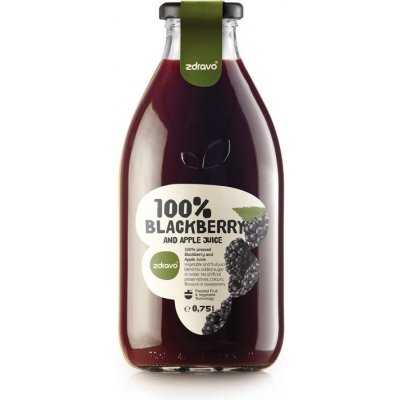 Zdravo Organic Šťáva ostružina - jablko 100% 0,75 l