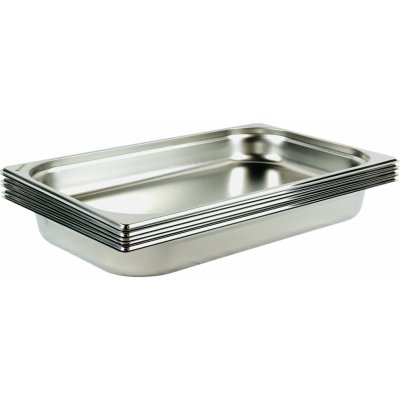 Gastrofans Zvýhodněný multipack 6x Gastronádoba 1/1 GN 65 mm, nerezová, plná – Zboží Dáma