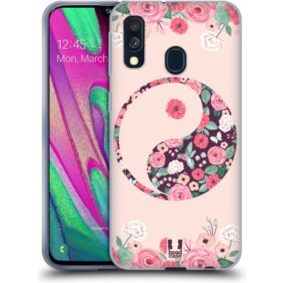 Pouzdro Head Case Samsung Galaxy A40 Yin a Yang Floral – Zboží Mobilmania