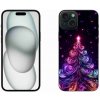 Pouzdro a kryt na mobilní telefon Apple mmCase Gelové iPhone 15 Plus - neonový vánoční stromek 1