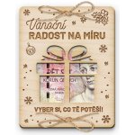 Dřevěná obálka na peníze - Vánoční radost na míru – Zboží Dáma