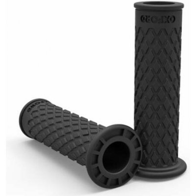 Oxford gripy Retro, černá pryž, tvdost pryže medium, na řidítka o průměru 22 mm, pár | Zboží Auto