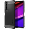 Pouzdro a kryt na mobilní telefon Sony Spigen Rugged Armor, black - Sony Xperia 1 V