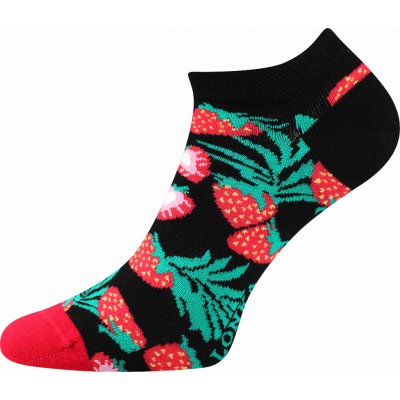 Ponožky Ovoce K červená