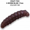 Návnada a nástraha Crazy Fish MF H worm inline 0,7" 1,7cm 100 kreveta floating