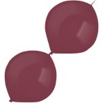 Amscan Balónky latexové spojovací dekoratérské metalické bordó 15 cm – Zboží Dáma