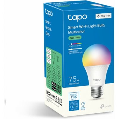 TP-Link Chytrá žárovka Tapo L535E E27, 8,7W, 230V, přes IP, stmívatelná, 2700K až 6500K – Zboží Mobilmania
