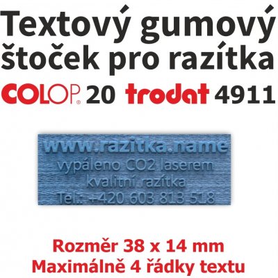 Trodat Colop Gumový štoček pro razítko 20, 4911 – Zboží Živě