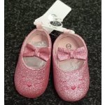 YO kojenecké botičky/balerínky třpytivé s mašličkou růzová – Sleviste.cz