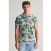 Pánské Tričko Gant HAWAII PRINT SS POLO DOVE BLUE