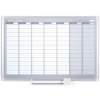 Tabule Bi-Office Týdenní plánovací tabule na zeď, magnetická, dny, 900 x 600 mm