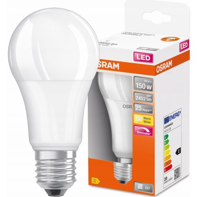 Osram LED žárovka teplá bílá 20W E27 – Zboží Mobilmania