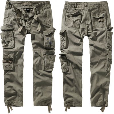 Brandit Pure Slim Fit Trousers kapsáče olivová – Zboží Dáma