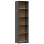 Liore knihovna R50 antracit/dub artisan – Zboží Dáma