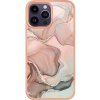 Pouzdro a kryt na mobilní telefon Apple PROTEMIO 86060 IMD MARBLE Ochranný pro Apple iPhone 16 Pro ROSE GOLD