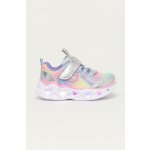 Skechers S Lights Heart Lights Rainbow Lux silver multi – Zboží Dáma