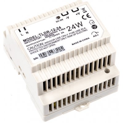 05401 LED zdroj 12V 24W na DIN lištu IP20 vnitřní