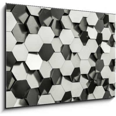 Obraz 1D - 100 x 70 cm - hexagon geometric background geometrické pozadí šestiúhelníku – Zboží Mobilmania