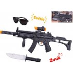 Mikro Trading Samopal 44 cm na baterie se světlem a zvukem s doplňky 3 ks – Zboží Mobilmania