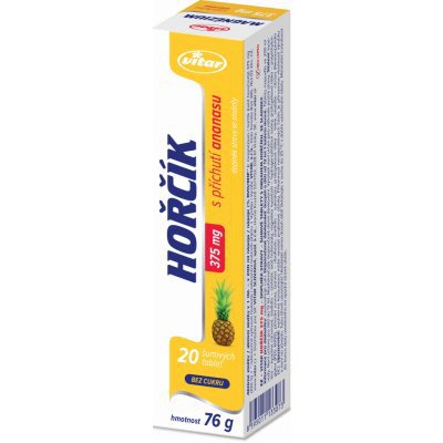 Vitar Hořčík ananas 375 mg 20 tablet