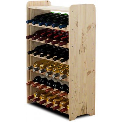 REGÁL NA VÍNO RW-3-36P BOROVICE Bez povrchové úpravy – Zboží Mobilmania