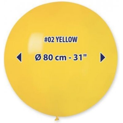 Gemar Balloons Obří nafukovací balon - žlutá – Zbozi.Blesk.cz