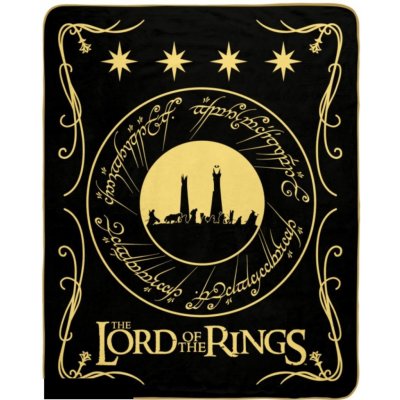 CurePink Fleece deka Lord of the rings Pán prstenů Společenství prstenů – Zboží Dáma