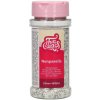 Dekorace na dort Fun Cakes Nonpareils - perličky bílo-stříbrné 80g