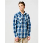 Wrangler pánská košile dlouhý rukáv Western shirt 112357251 Buffalo indigo – Zboží Dáma