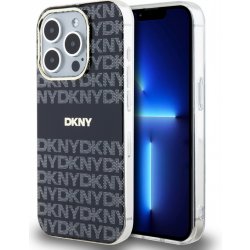 DKNY PC/TPU Repeat Pattern Tonal Stripe Magsafe pro iPhone 15 Pro Black