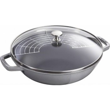 Staub Wok se skleněnou poklicí 30 cm