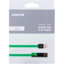 Avacom DCUS-MIC-40G USB - Micro USB, 40cm, zelený