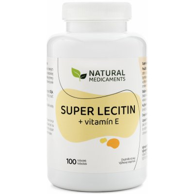 Natural Medicaments Super Lecitin + E 100 kapslí – Zboží Mobilmania