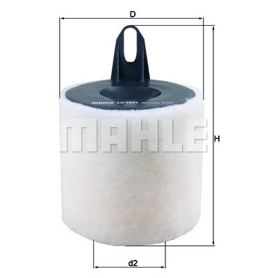 Vzduchový filtr MAHLE LX 1651 (LX1651) – Hledejceny.cz
