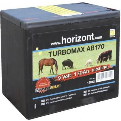 Alkalická baterie pro ohradník HORIZONT Turbomax 9V 170AH – Zbozi.Blesk.cz