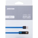 Avacom DCUS-MIC-40B USB - Micro USB, 40cm, modrý